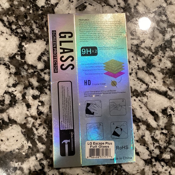 EDGE Glass Screen Protector LG Escape Plus Clear - Picture 2 of 2